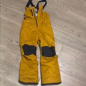 Mustard Yellow Snow Bib Overalls